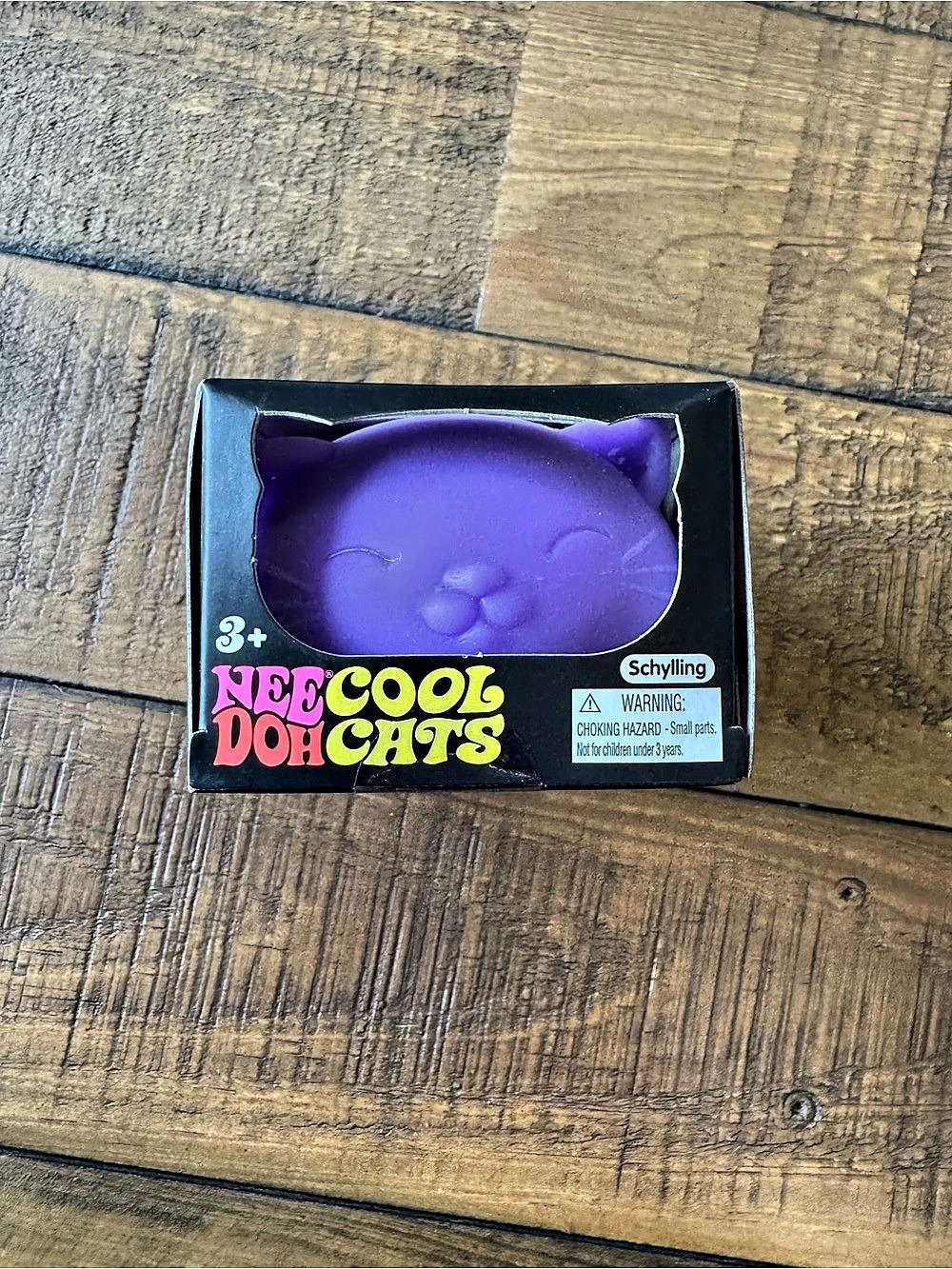 Schylling NeeDoh Cool Cats Purple Fidget Toy